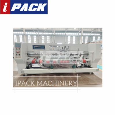 China Automatic Folding Gluing IPACK Food Factory Supply Machine Carton Stitching Corrugated Box Forming Machine for sale