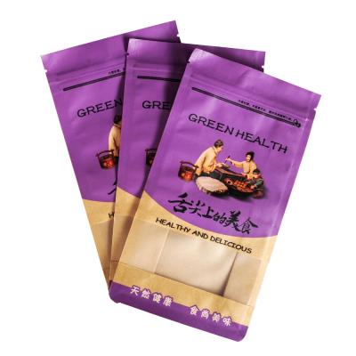 China Wholesale Product Packaging Manufacturers On The Tongue Gourmet Kraft Paper Seal Eight Side Bag Tip for sale