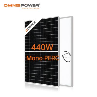 China High Quality Half Cut 440 Watt Monocrystalline Solar Panel 120 Cells PERC 9BB Covering Photovoltaic PV Module Prices CE TUV VDE 182mmx182mm for sale