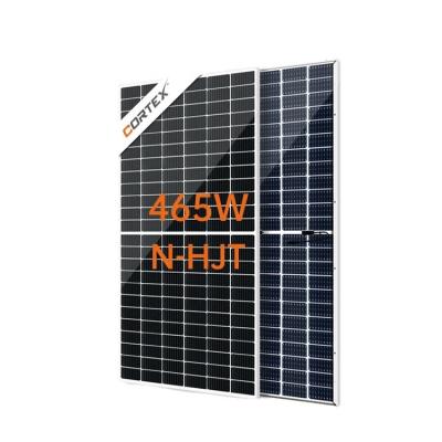 China Factory Direct Sales 465w Perc Half Cut Double N Topcon Mono Glass Monocrystalline Solar Panel 166mm*166mm for sale