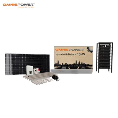 China Full System Hybrid Solar Power Home 10KW Off Grid Battery Storage Solar Power Panel Hybrid System for sale