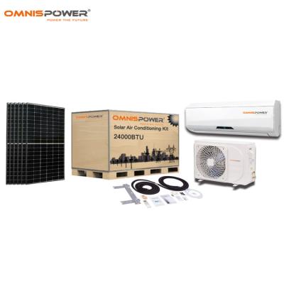 China Household Air Conditioner Photovoltaic Hybrid System Kit 24000 Btu AC/DC Solar Air Conditioner Kit for sale