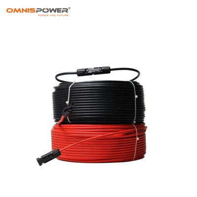 China High Current Copper Electrical Cable Connector Copper DC PV Solar Wire Roll Insulated PE Stranded for sale