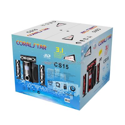 China New Fashion Portable Home Theater DJ Karaoke 3.1 Speaker With High Definition Sound 395*390*320mm for sale