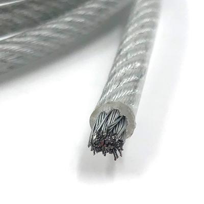 China 7x7 PVC Coated Galvanized Steel Wire Rope for Clothesline Special Cold Heading Steel for sale