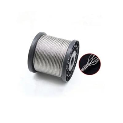 중국 1x12 7x7 7x19 4mm 5mm 6mm 8mm 10mm A2 A4 304 316 항공기 스테인리스 스틸 와이어 로프 판매용