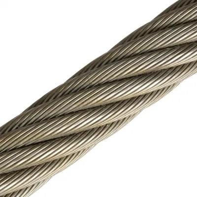 China Steel Core 8x19W FC/IWRC 1/16'' 3/32'' 1/8'' 5/32'' 3/16'' 1/4'' 5/16'' Wire Rope for Hoisting for sale