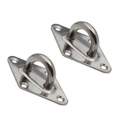 China Diamond Door Buckle Stainless Steel 304 Wall Mount Plate for Marine Hardware Fittings for sale