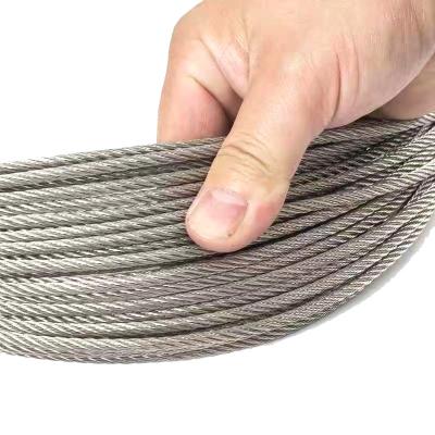 China Steel Core Galvanized Wire Rope 1*7 7*7 1*19 7*19 6*12 6*19 6*37 FC IWRC for Elevator for sale