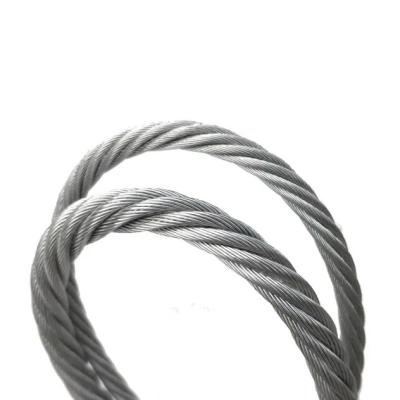 China Stainless Steel Wire Rope Cable 7X19 316/304 for Corrosion Resistance and Heavy Loads for sale