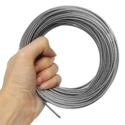 China 6*24+7FC Galvanized Steel Wire Rope for Fishing for sale