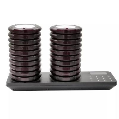 China OEM Waterproof Wireless Transmitter Pager Restaurant System Vibrators Queue System Table Coaster Pager for sale