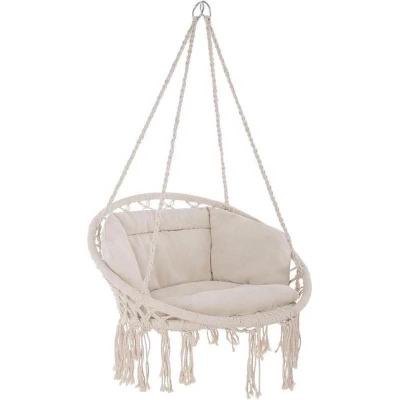 China Yard Garden Hammock Swing Chair Macrame Swing Hanging Chair Comfortable for sale