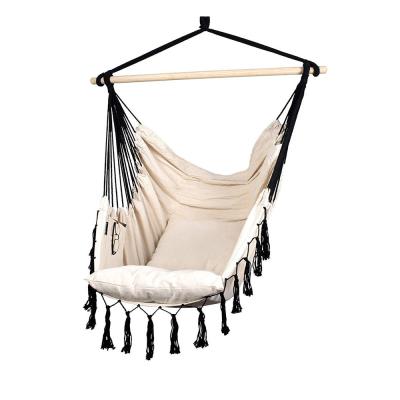 China Black and white Hammock Swing Chairs Outdoor indoor hanging chair Hammock for sale