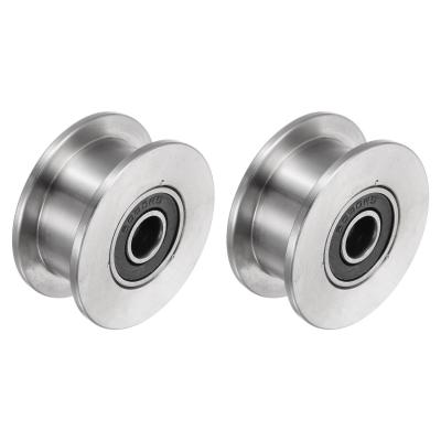 China Stainless Steel Sliding Gate Double Bearing Rollers for Inverted Track for sale