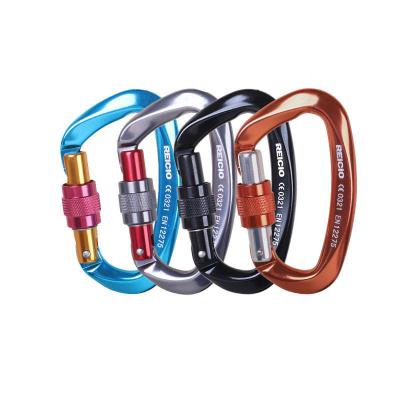 China Aluminum Carabiner Hook 25KN Load Capacity for Climbing and Hooking Equipment for sale