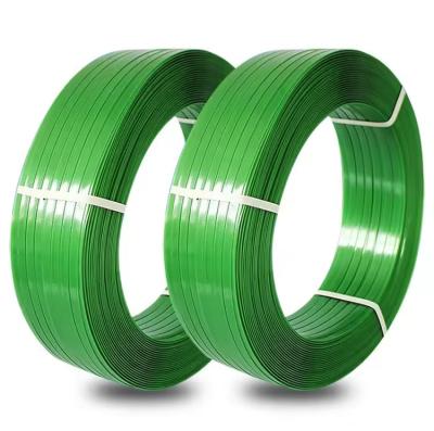 China 1608 Green Polyester Plastic Wire Steel Strapping Tape Packing Tape for sale