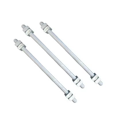 China 5/8*14 inch Double Head Bolt Hot Dip Galvanized Double End Rods Gegooid bevestigingsmiddelen Te koop