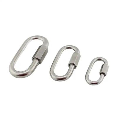 China Rigging Hardware 3.5mm Quick Link Stainless Steel 304 Snap Hook Carabiner C Hook for sale