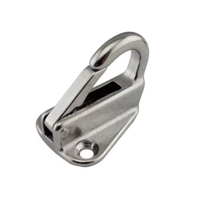 China Marine Fender Bracket Stainless Steel Spring Locked Fender Hook Snap Fending Hook Attach Rope Boat Sail Tug for sale