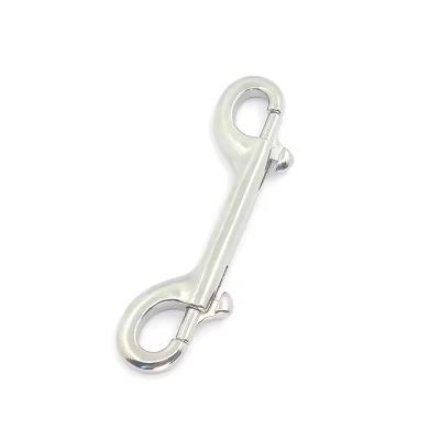 China Stainless Steel Polishing Snap Hook Safety Harness Double End Snap Hook for sale