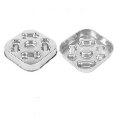 China Non-Slip Stainless Steel Slow Feeder Pet Bowl for Sustainable Feeding and Anti-Spill for sale