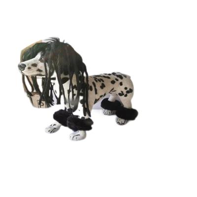 China Vibrant Colors Playful Synthetic Pet Wigs Adjustable Breathable Material for Dogs and Cats for sale