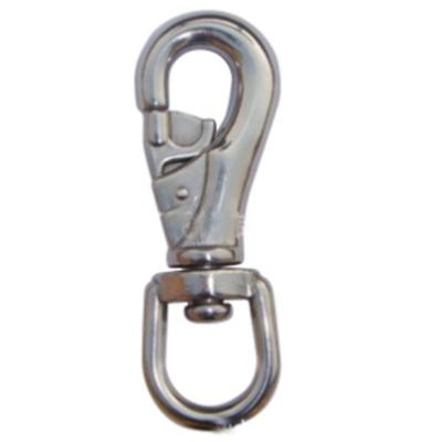 China Polished Finish Swivel Snap Hook Stainless Steel 316 for Cast Iron Collars or Stables for sale