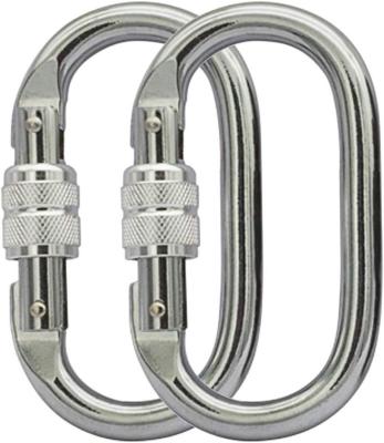 China Blue Aluminum Carabiner Clip Heavy Industry Twist Lock for Rigging Camping Hammocks for sale