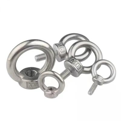 China Stainless Steel 316 /304 High Polish DIN582 Eye Nut for Lifting Eye Bolt Galvanized for sale