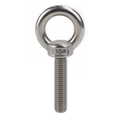 China Plain Finish Stainless Steel 304/316 Lifting Eye Bolt for Ringing for sale