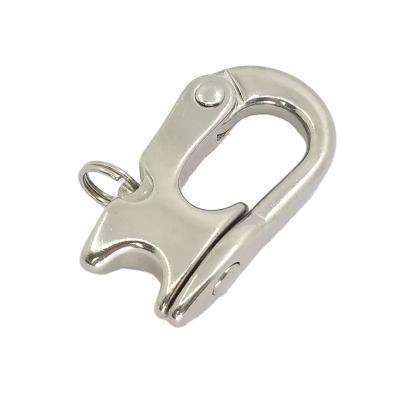 China Polished Marine Rigging Fittings Stainless Steel 304/316 Turn Rotary Spring Shackle Quick Release Shackle for sale