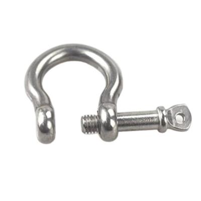 China Polished Finish Stainless Steel AISI304/316 Bow Type Shackle for Anchor Distribution for sale