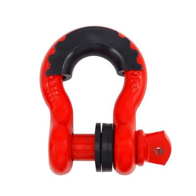 China Stainless Steel Offroad Rescue High Strength Bolt Type Bow Shackle With Screw Pin for sale