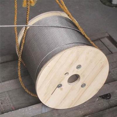 China Standard AiSi 304 316 SUS304 SUS316 Stainless Steel Wire Rope 1x7 Ropes Wire 1.5mm 2mm 3mm 4mm With Tolerance ±1% for sale