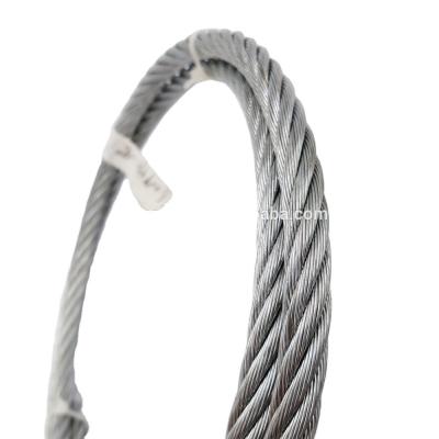 China OEM Carbon Steel 6x24 7FC Ungalvanized and Galvanized Steel Wire Rope DIN3068 Bright Steel Wire Rope for Your Requirements for sale