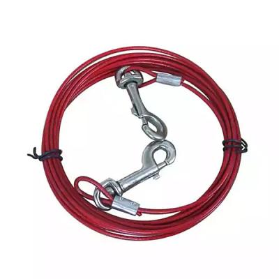 China 7x19 Pvc Coated Galvanized Wire Steel Rope Dog Tie Out Cable within Special Free Cutting Steel for sale