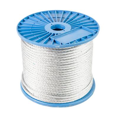 China Carbon Steel 6*19 Elevator Hoist Wire Steel Cable Rope 6x19 FC Galvanized Cold Heading Steel Galvanized Steel Wire Rope for sale