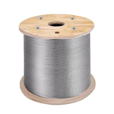 China 7*7 Construction PVC Coated Steel Wire Rope for Heavy-Duty Applications Diameter 0.36m to 16mm for sale