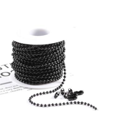 China Customized Size Rustproof High Quality Eco-Friendly Pre-Cut 2.4mm Steel Ball Chain for Dogtag for sale