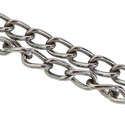 China Heavy Duty Coil Chain 304 Stainless Steel Link Chain  Din 763 for sale