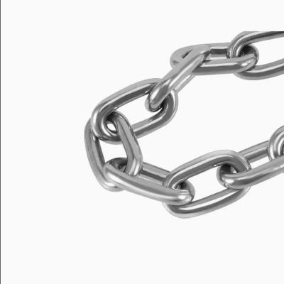 China Wholesales Price Stainless Steel 304 316 Link Chain Manufacturers Supplier High Quality Industrial Proof Coil Chain for sale