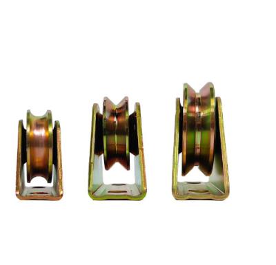 China Sliding Guide Roller Gate Wheel 50mm 60mm 70mm 80mm 90mm 100mm U V Y Type Groove Sliding Door Pulley for sale