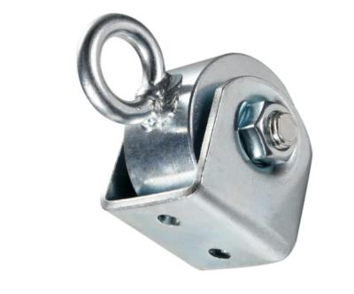 China Universal Swing Hardware Accessories Steel Pulley With Ring for sale