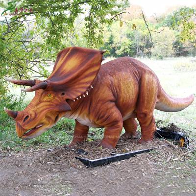 China Park Equipment Animatronic Dinosaurs Customized Dinosaurs Chasmosaurus Robot Animated Dinosaurs Demonstration for sale