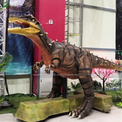 China Indoor Park Equipment Dinosaur Step Display Walking Dinosaurs Animatronic Irritator Life Size Dinosaur For Dino Park for sale