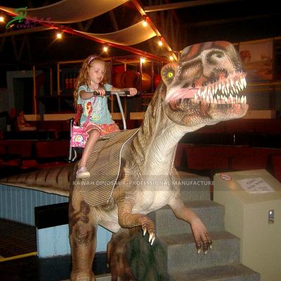 China Park Equipment Dinosaur Kiddie Ride Animatronic Amusement Park Rides Coin Operated Mobile Dinosaur Ride for sale