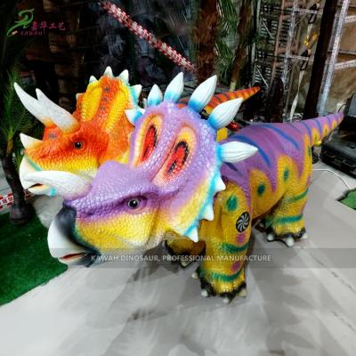 China Park Equipment Swiping Card Control Dinosaur Coin Operated Electric Ride Dinosaur Moving Walking Ride for Kids for sale