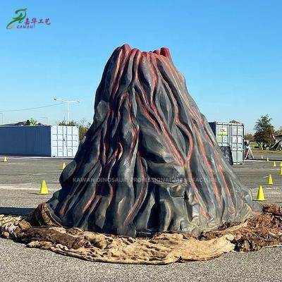 China Other Amusement Park Products Park Equipment Customized Outdoor Fiberglass Volcano Sculptures For Adventure Park for sale