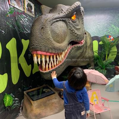 China Exhibition/Parks/Outdoor Decoration Museum/Playground Dinosaur Head Customized T-Rex Head Wall Decoration For Sale for sale